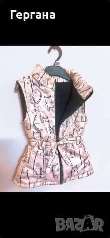 Детска грейка за момиче 3-4 г – розова с котета, като нова