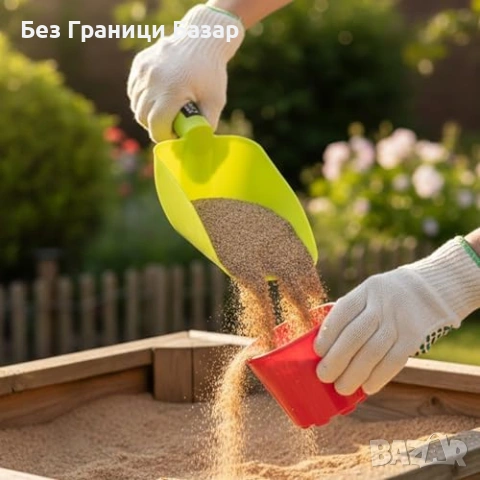 Нова лека Пластмасова лопатка за почва компост семена пясък синя, снимка 4 - Други стоки за дома - 54045324