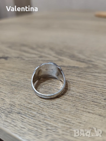 Мъжки сребърен пръстен , снимка 3 - Пръстени - 53058458