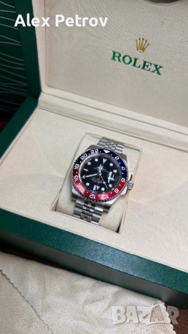 ROLEX GMT PEPSI уникат, снимка 8 - Луксозни - 52387617