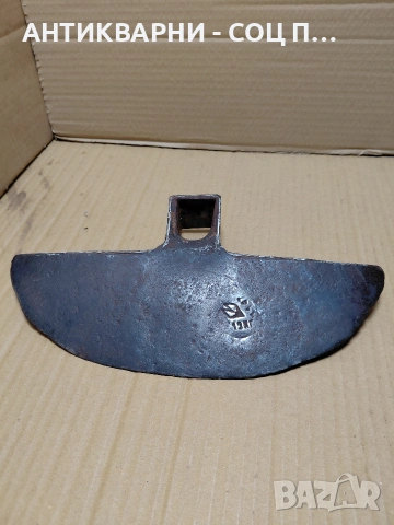 Соц Стара Кована Мотика 1.100кг. НОМЕР 1489., снимка 4 - Антикварни и старинни предмети - 54208783