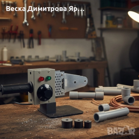 Професионална лепачка за PPR тръби 900W с регулируема температура (50–300°C) – Комплект с куфар