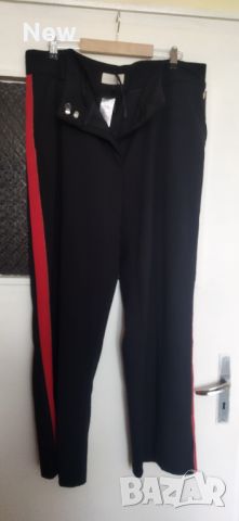 Панталон с червен кант 2-3 хл, снимка 1 - Панталони - 46438570