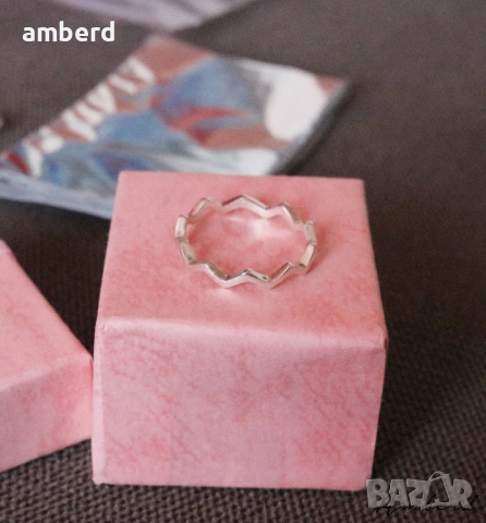 Елегантен и нежен сребърен пръстен модел R053