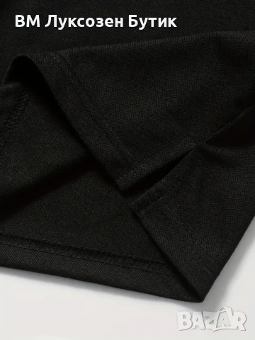 🖤 Луксозна Черна Поло Тениска BM – Стил за Мъже, Които Водят, снимка 4 - Тениски - 51191204