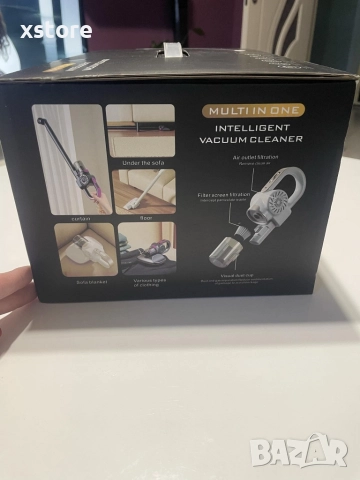 Безжична преносима прахосмукачка с голямо засмукване за отстраняване на ултравиолетови акари 3 в 1, снимка 17 - Прахосмукачки - 52795896