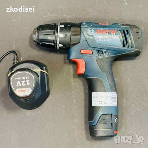 Акумулаторен винтоверт Bosch - GSB 120 Li с 2бр. батерий, снимка 1 - Други инструменти - 45510405