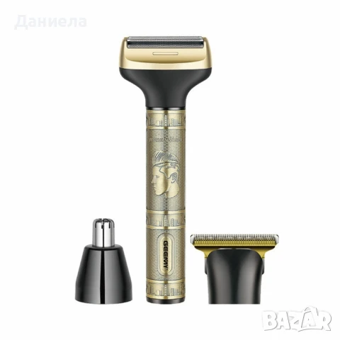 Тример Geemy GM-8045 3 в 1 – Комплект за подстригване и бръснене за мъже, снимка 2 - Тримери - 50524836