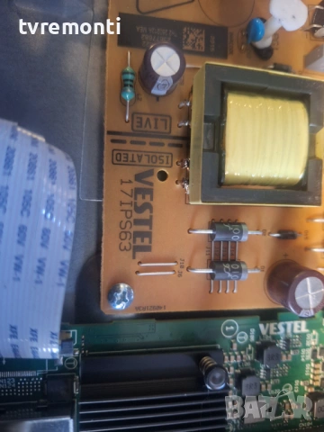 POWER BOARD 17IPS63 , for ,Toshiba 32WV3463DG 32inc DISPLAY VES315WNFH-L3-Z42 , снимка 2 - Части и Платки - 54294290