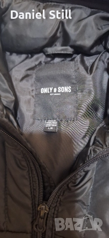 Зимно мъжко яке с подплата Only & Sons , снимка 2 - Якета - 52270744