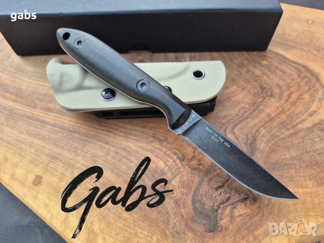 Фиксиран нож ESEE ROWEN,фултанг DC53 с тактическа кания Kydex, снимка 2 - Ножове - 53769281