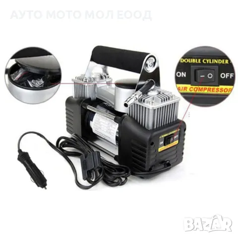 Автомобилен Метален Компресор 2 цилиндъра 12V, снимка 4 - Аксесоари и консумативи - 48261107