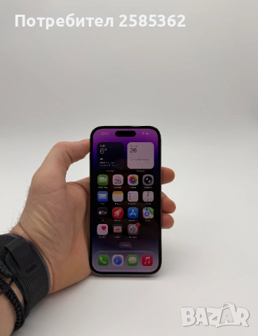 iPhone 14 Pro 128GB Deep Purple / 100% Батерия / Перфектен Технически, снимка 2 - Apple iPhone - 53251142