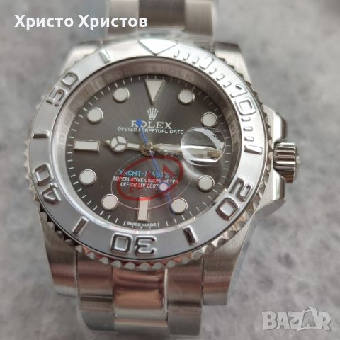 Мъжки луксозен часовник Rolex Yacht-Master Platinum 126622 сребро, снимка 9 - Мъжки - 41632881