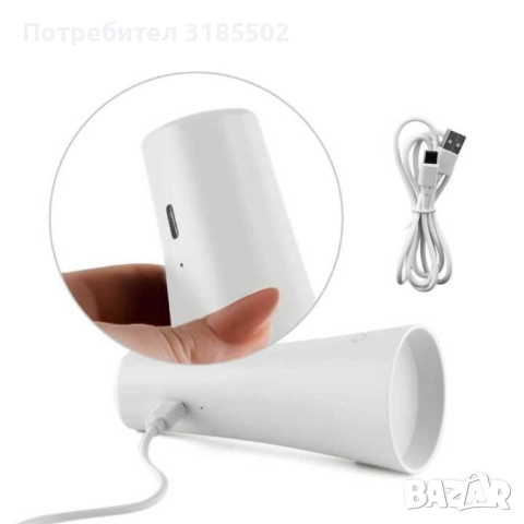 LED магнитна лампа Flexy, 3v1, 3W, 4000К, Бяла, черна, снимка 7 - Настолни лампи - 51456482