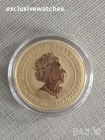 1 тройунция 24 карата (1 toz) Златна Монета Австралийски Лунар Вол 2021, снимка 4 - Нумизматика и бонистика - 45056207