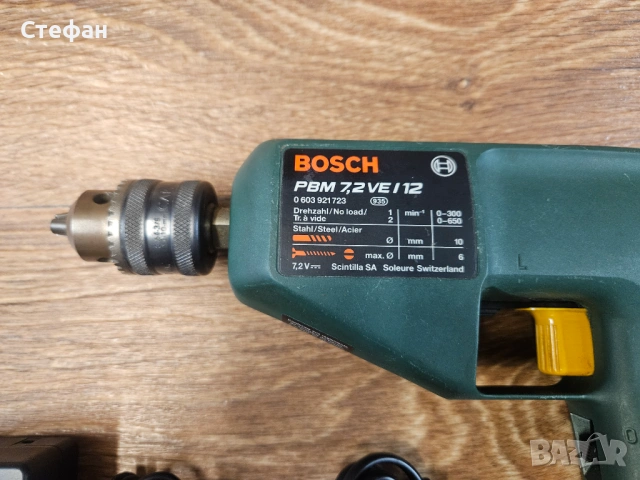 Бормашина Bosh PBM 7,2 VE 12  В отлично техническо и визуално състояние., снимка 4 - Бормашини - 53737349