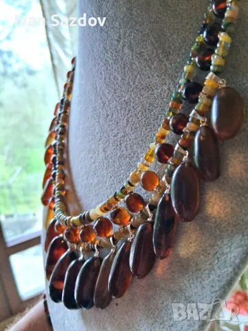 Кехлибарено колие ✨️The Queen✨️, снимка 2 - Колиета, медальони, синджири - 50020136