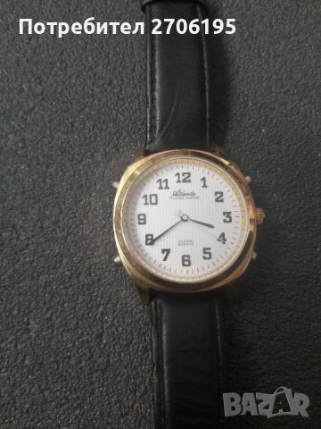 
Atlanta Talking Watch (Atlanta by Paragon), говорещ кварцов ръчен часовник с будилник, снимка 2 - Мъжки - 45672428