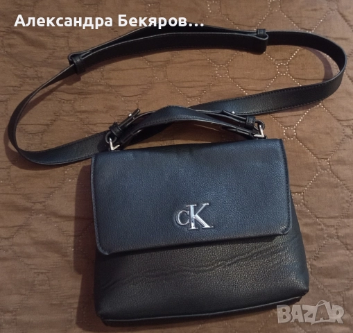 Дамска чанта Calvin Klein Jeans minimal monogram top handle 22 