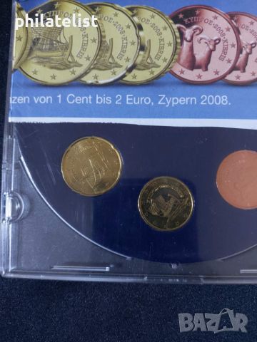 Кипър 2008 - Евро Сет - комплектна серия от 1 цент до 2 евро , 8 монети, снимка 1 - Нумизматика и бонистика - 46663294