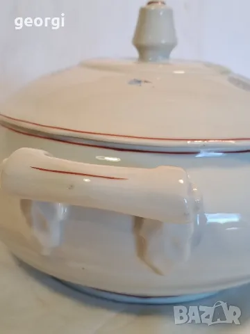 стар български порцеланов супник 21/6, снимка 5 - Прибори за хранене, готвене и сервиране - 49990345