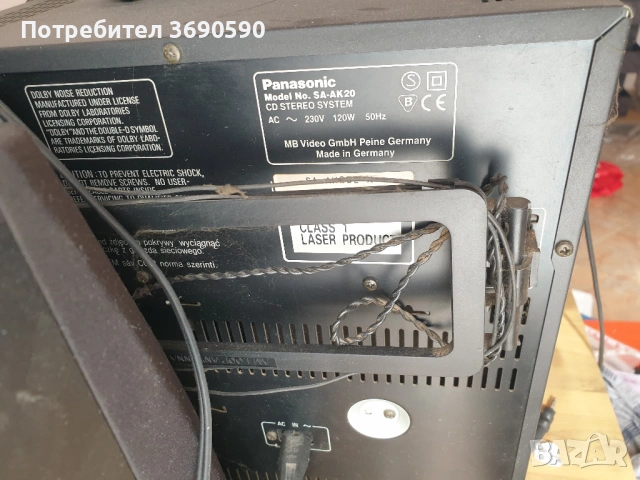 Panasonic SA-AK20 Аудио Система, снимка 3 - Аудиосистеми - 53872797