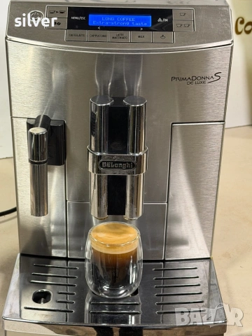Кафемашина кафе автомат delonghi Primadonna S de luxe с гаранция, снимка 11 - Кафемашини - 53574148