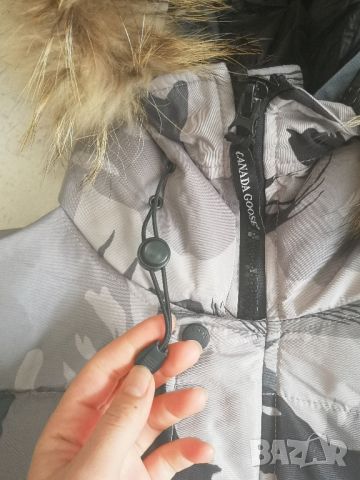 Намалена Canada Goose мъжко яке парка/ шуба 3XL, сив камуфлаж, пух, снимка 16 - Якета - 45250140