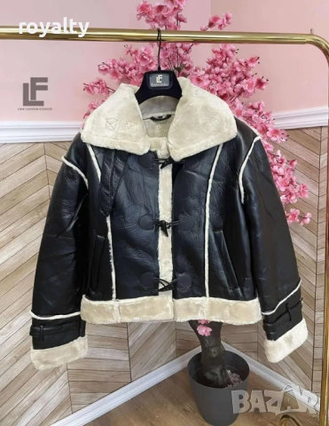 Кожено Яке LFS Sweet Winter Black 9910, снимка 3 - Якета - 52837946