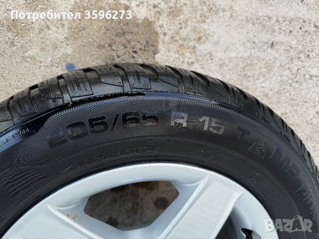 Джанти с гуми 205/55/15 от BMW E39, снимка 4 - Гуми и джанти - 46270144