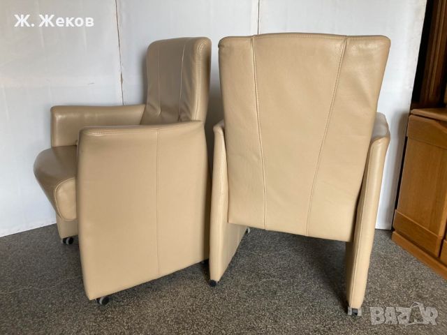 Две кожени кресла, снимка 4 - Дивани и мека мебел - 46420278