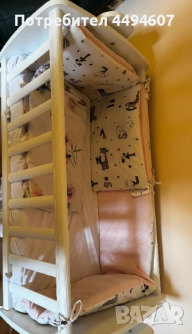 Дървено легло-люлка Lorelli First Dreams