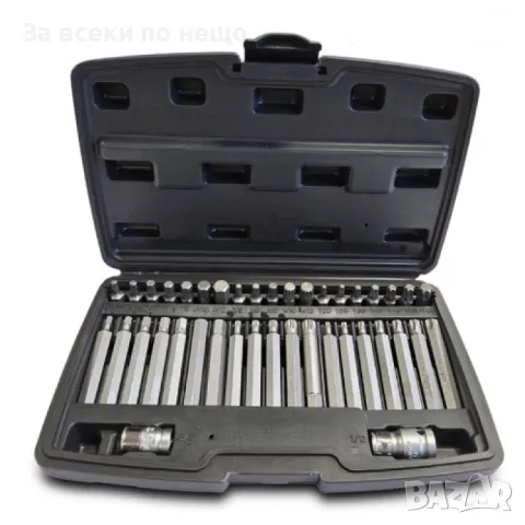Комплект накрайници – Hex, XZN и Torx 40 части HAWEK, снимка 4 - Други инструменти - 50361250