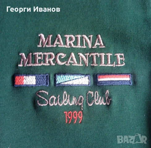 НОВ БЕЗ ЕТИКЕТ L/XL MARINA MERCANTILE MEDITERRANEA Made In Italy италиански суичър жилетка горница, снимка 5 - Суичъри - 54214142
