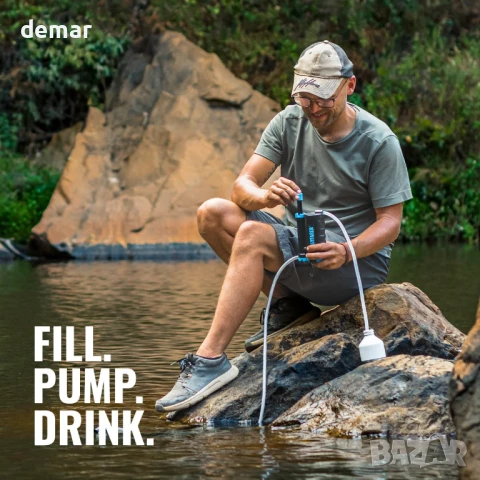 Преносим пречиствател за вода LifeSaver Wayfarer - лек, компактен, ръчен - пречиства 5000 литра, снимка 6 - Къмпинг мебели - 50446540