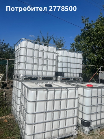 ЧИСТИ БИДОНИ 1000 л., снимка 2 - Други - 51369601