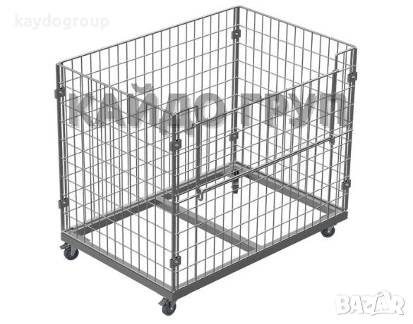 Телен контейнер сгъваем за европалет без дъно Ф6 80x120xН85, снимка 6 - Друго търговско оборудване - 54203594