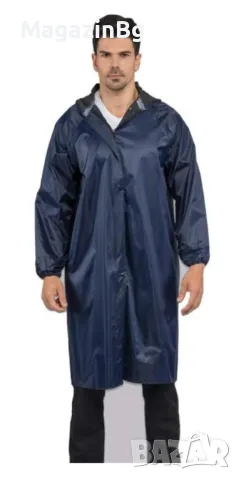 Професионален дъждобран, Унисекс, универсален размер (M/L), син, със светлоотразителни вложки, снимка 5 - Други спортове - 50070329