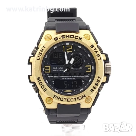 Мъжки спортен часовник реплика в черно със златист корпус Код на продукта:B-002