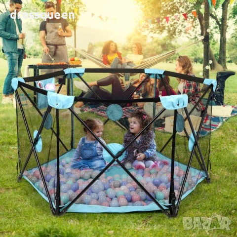 4265 Шестоъгълен център за игра с дишаща мрежа: Лека и здрава конструкция за малки откриватели, снимка 3 - Други - 53901949