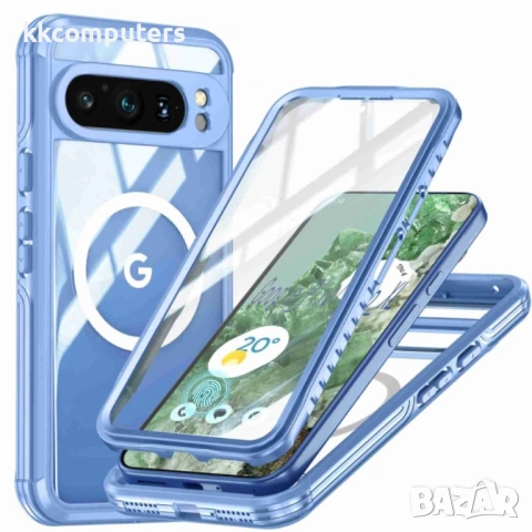 Google Pixel 9 Pro XL Силиконов Калъф Transparent IP54 Life Waterproof TPU и Протектор, снимка 2 - Калъфи, кейсове - 53097771