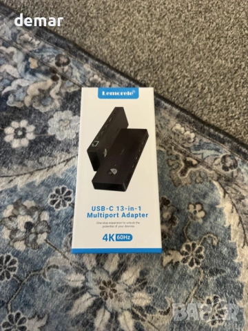 USB C докинг станция за три монитора, Lemorele 13 в 1, 2* 4K HDMI, DP, снимка 10 - Други - 54016227