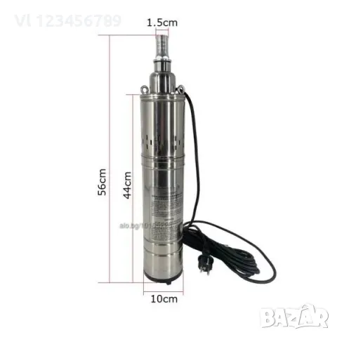 Сондажна водна помпа 1.1KW STAHLMAYER, снимка 3 - Напояване - 50141516