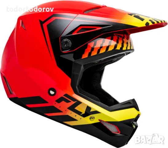 Мотокрос каска за мотор FLY RACING KINETIC MENACE RED M,L,2XL, снимка 2 - Аксесоари и консумативи - 49532854