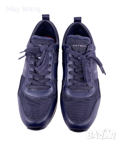 Мъжки Сникърси Tommy Hilfiger, 42, Нови, Тъмносин, снимка 3 - Спортно елегантни обувки - 44941011