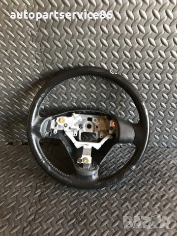 Волан от черна кожа с 3 спици за Mazda RX-8 (2003-2008)