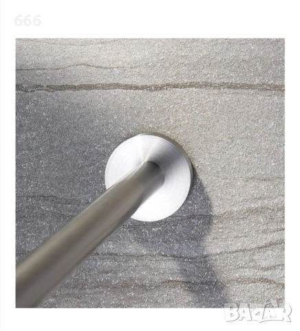 Държач за кърпи, QttvbTna, неръждаема стомана, 40,2x5x1,9 см, сребрист, снимка 2 - Други стоки за дома - 53314408