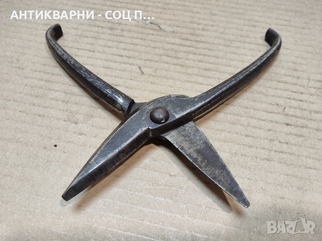 Стара Кована Ножица За Рязане На Ламарина. / НОМЕР 1758., снимка 4 - Антикварни и старинни предмети - 53991351