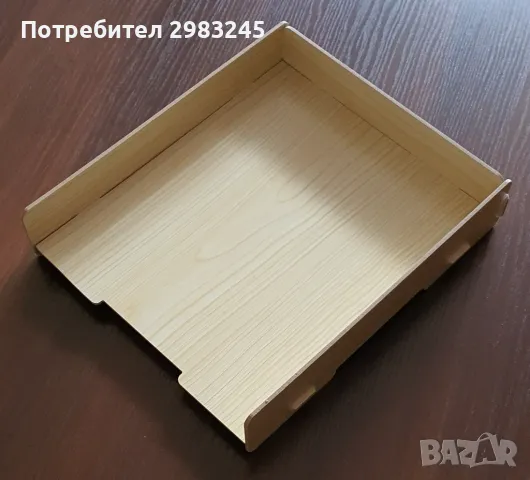 Дървен органайзер за бюро 